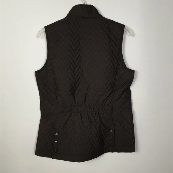Riding Sport Annie Equestrian Horseback riding Brown Quilted Vest Women’s size S - Picture 2 of 11
